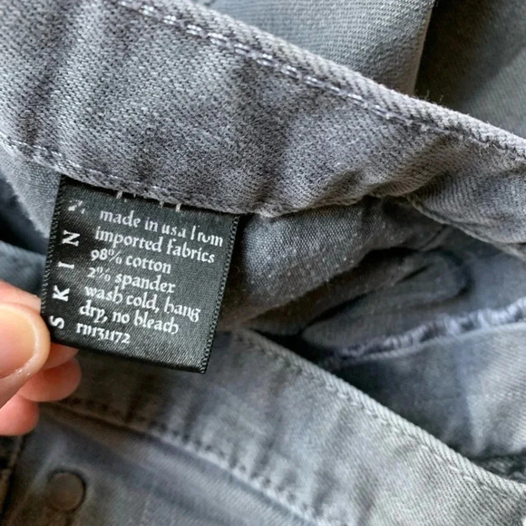 THVM Them Atelier Men's Jeans 32 X 33 Skinny Gray Premium Denim Made In USA - Picture 6 of 10